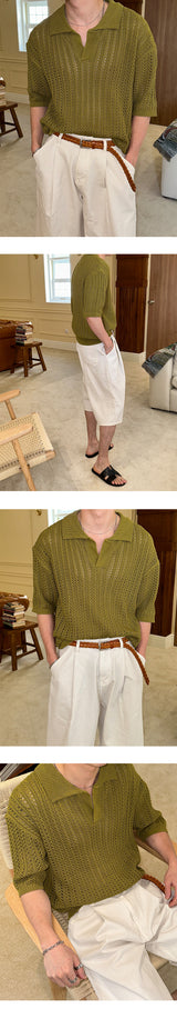 [Unisex] Scasi open kara half knit (5color)