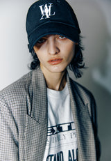 ディープシグネチャーロゴボールキャップ - BLACK