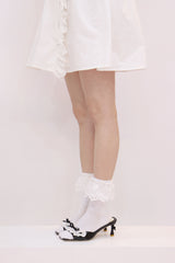 cotton lace socks (3colors)