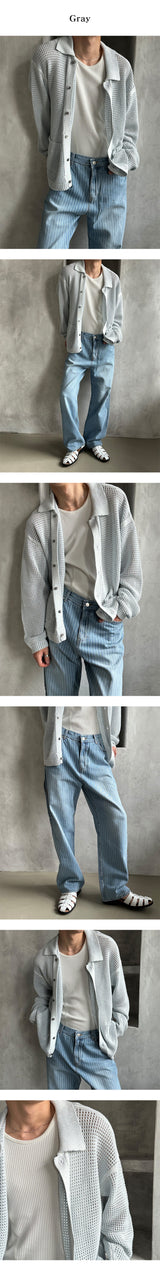 [S/S] Two tone linen cardigan (3color)