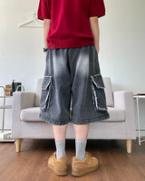 インディバミューダカーゴデニムパンツ