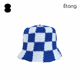 [MADE] Étang Checkerboard Hat﻿ | Blue