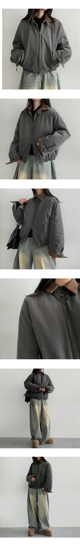 [2nd Length 🤍 Balloon fit!] Garne side pin tuck slit wide denim pants