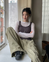 Says サイドボタンオープンノースリーブ