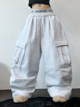 シープ/  ストリング 🐑カーゴヒップパラシュートバルーンロングパンツ🤍🩶🖤3カラー