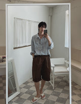 スツールサイドディープタックチノパンツ