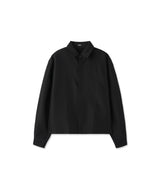 [DOJINOI] MUTE CROP SHIRTS BLACK