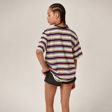 Dazzy Stripe T-Shirt Navy