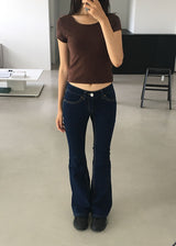 90s デニムブーツカットパンツ
