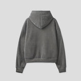 [Mink Fur] ロッテリーベルベットコーデュロイクロップフード