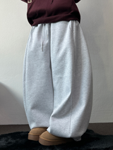 フォーマルバルーンサイドピンタックロングパンツ 🤍🩶🖤2SIZE/3COLOR