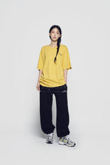 24FW PIXEL BASIC LOGO SHORT SLEEVE T-SHIRT MUSTARD
