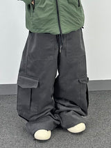 peach graphic cargo pants