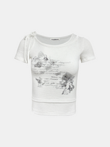 Melt Graphic Short-sleeved T-shirt