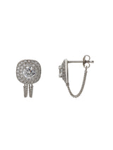 RV-DQ Halo Chain Earrings_Silver