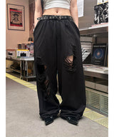 [Unisex] Destroyed banding sweat pants(2color)
