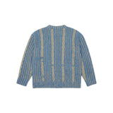 Light Blue&Grey Twist Knit