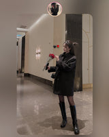 Wool half coat