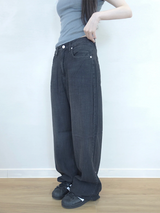ブラックワイドパンツ