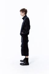 VINTAGE OVER SWEAT SHORTS (BLACK)