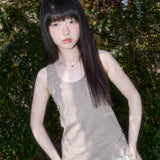 ドットボタンノースリーブ(Brown) F25QB130