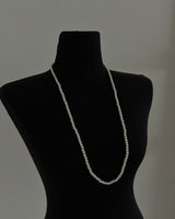 5 mm ツーラインレイヤードロングパールネックレス