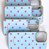 [MADE]blue love dot MagSafe Glass phonecase