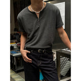 [S/S] ジッパーヘンリー ネック ハーフ ニット(4color)