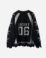 Star-printed Knitwear Zip-Up
