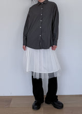  RIBBON TULLE MINI SKIRT