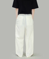 Marv Linen Two-Tuck Wide Slacks