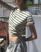 Revan Loose Fit Stripe Short Sleeve T-shirt