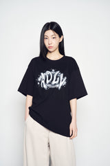 25SS ADLV ユニバースロゴショートスリーブTシャツ ブラック