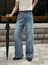 [SET] Aven cut muscle-fit short-sleeve T-shirt + Mer cut flare-fit denim pants