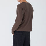 WAFFLE CROP MUSCLE LONG SLEEVE 