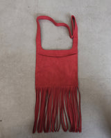 Suede Fringe Shoulder Bag (5color)