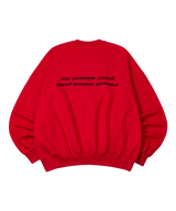  Basic cross Sweatshirt _ Red 