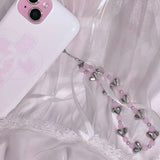pink soda strap - heart