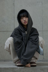 Pigment Stud Hood Zip-Up