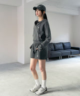 STITCH LOGO PIGMENT BANDING SHORTS [4color]
