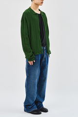 Leaves Knitted Zip Up (3color)
