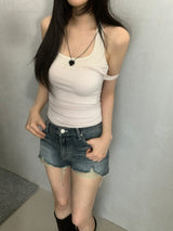 Danson Halterneck  Butterfly Lace Sleeveless
