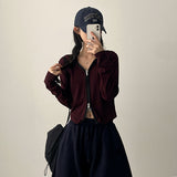Sty Stripe Two Way Slim Hooded Zip-Up