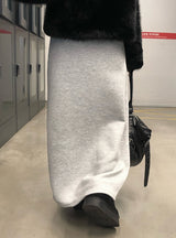 Ago Buckle High Neck Fur Short Jacket