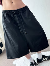 Bide Cotton Stitch Balloon Bermuda Shorts 2color