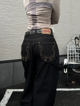 ウエスタンパッチワイドパンツ