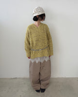 Boxy V-neck Knit