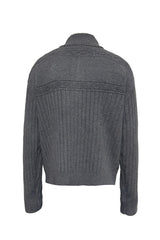 Heavyweight Ribbed Knit Sweater