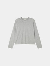 Slub damaged crop long sleeves 3color
