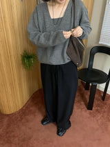 ウール レイヤード ニット セット